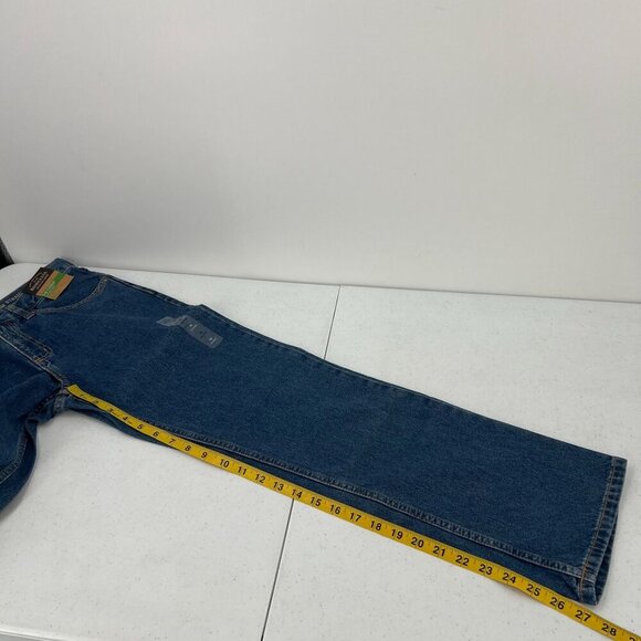 Roebuck & Co Boys Size 14 Blue Denim Slim Straight Jeans Adjustable Waist - Picture 2 of 11